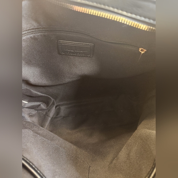 Nicole Miller New York Black Pleated Tote Bag - Picture 9 of 11